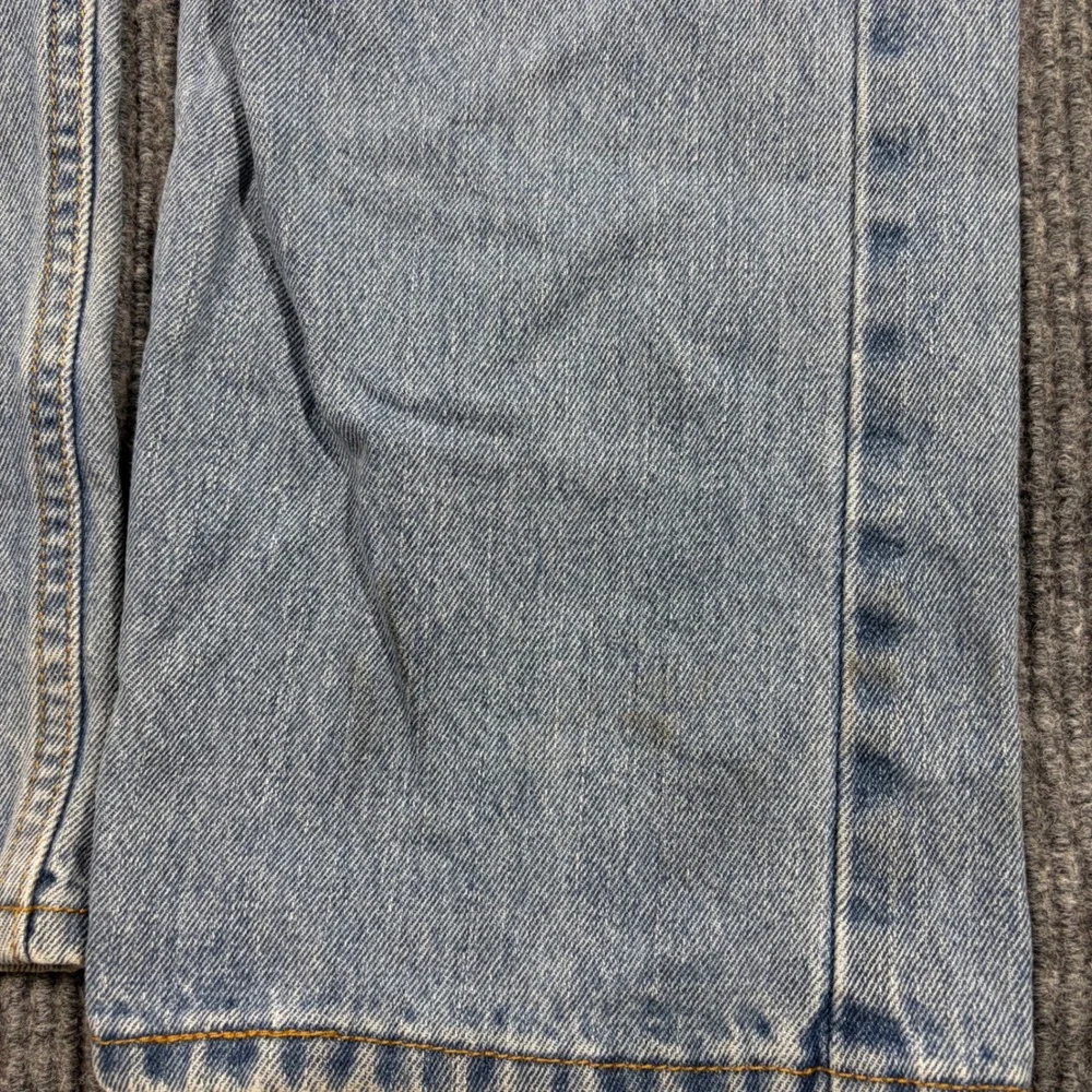 Levi 505 Jeans Mens 36x32 Regular Fit Light Wash Blue Denim Straight Leg Cotton